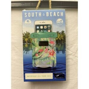 South Beach Waterproof Dust Sand Cell Phone Case Flamingo -New Airtight …